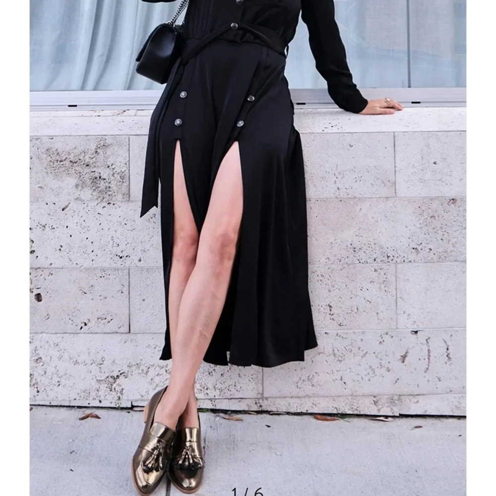 Silky shirt dress - Picture 2 of 6